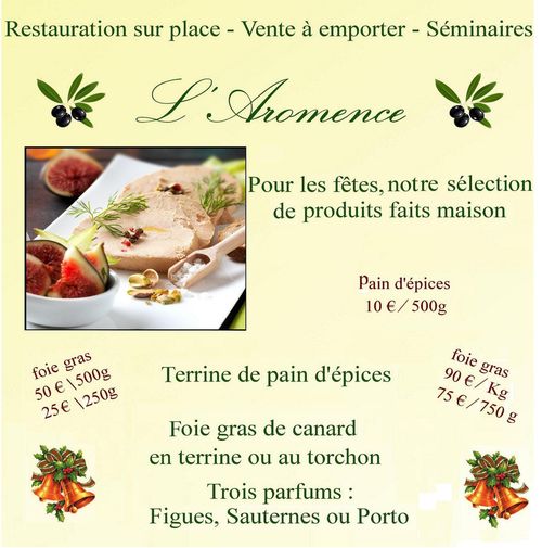 L'Aromence Restaurant Traiteur Vente à emporter